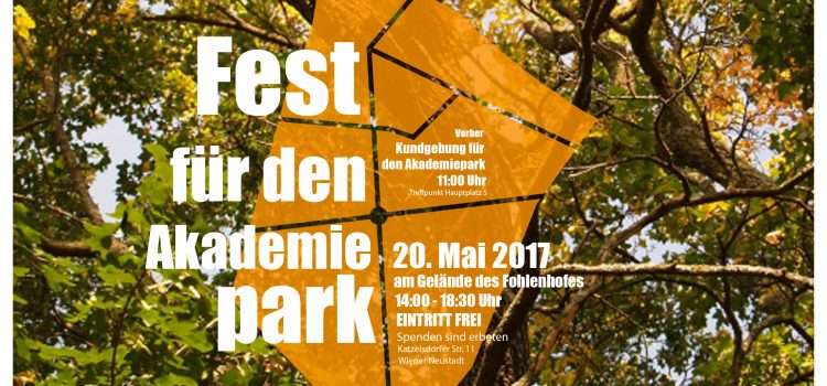 Einladung zum Fest für den Akademiepark