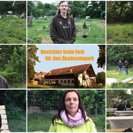 Gesichter für den Akademiepark – Beim Fest für den Akadmiepark