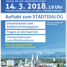 Einladung und Information zum „Auftakt zum Stadtdialog“, Bürgerinnenbeteiligung im Rahmen des Stadtentwicklungsplanes STEP 2030