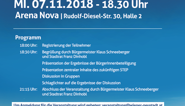 Erinnerung, Einladung und Information zum 2. Stadtdialog