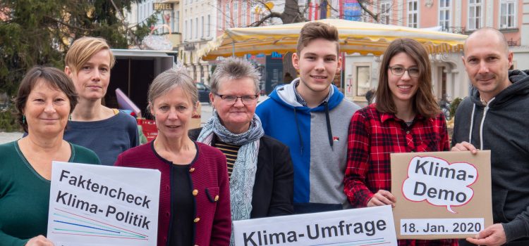 Ingrid Pogacnik (Attac), Karoline Karpati (IG Akademiepark), Irene Nemeth (Radlobby), Friederike Zauner (Klimabündnis-Arbeitskreis), Maximilian Höfler, Marie-Luise Haller (Fridays for Future), Hannes Höller (Klimabündnis-Arbeitskreis)